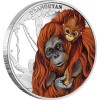 Anyai szeretet - Orangután 2014 1/2 uncia színes ezüst pénzérme Anyai szeretet - Orangután 2014 1/2 uncia színes ezüst pénzérme