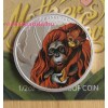Anyai szeretet - Orangután 2014 1/2 uncia színes ezüst pénzérme