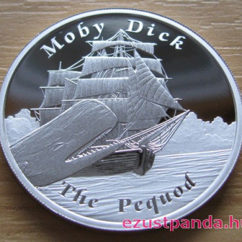 Mesebeli hajók - A Pequod (Moby Dick) 2013 1 uncia proof ezüst pénzérme