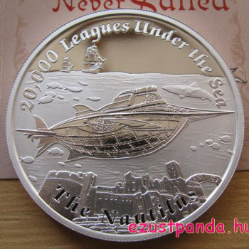Mesebeli hajók - A Nautilus (Verne) 2015 1 uncia proof ezüst pénzérme