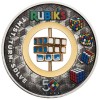Rubik-kocka 50 éves 2024 2 uncia antikolt ezüst pénzérme - CSAK 3000 PÉLDÁNYBAN!