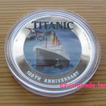 Titanic 100 éves évforduló 2012 1 uncia proof ezüst pénzérme