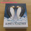 Mindig együtt - Always Together 2018 Pingvinek 1/2 uncia színes ezüst pénzérme