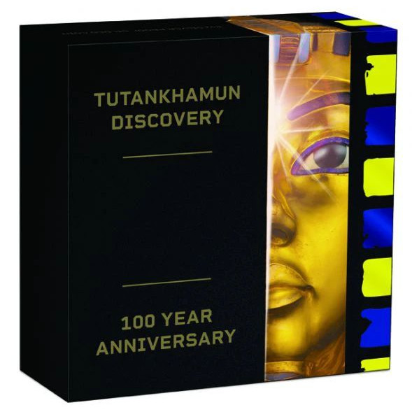 Tutankhamon sírjának felfedezése 2022 2 uncia aranyozott ezüst pénzérme - CSAK 2.000 PÉLDÁNYBAN!