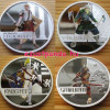 Nagy harcosok - Great Warriors 2010 4x1 uncia színes proof ezüst sorozat Nagy harcosok - Great Warriors 2010 4x1 uncia színes proof ezüst sorozat