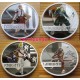 Nagy harcosok - Great Warriors 2010 4x1 uncia színes proof ezüst sorozat