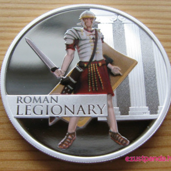 Római legionárius 2010 1 uncia színes proof ezüst pénzérme