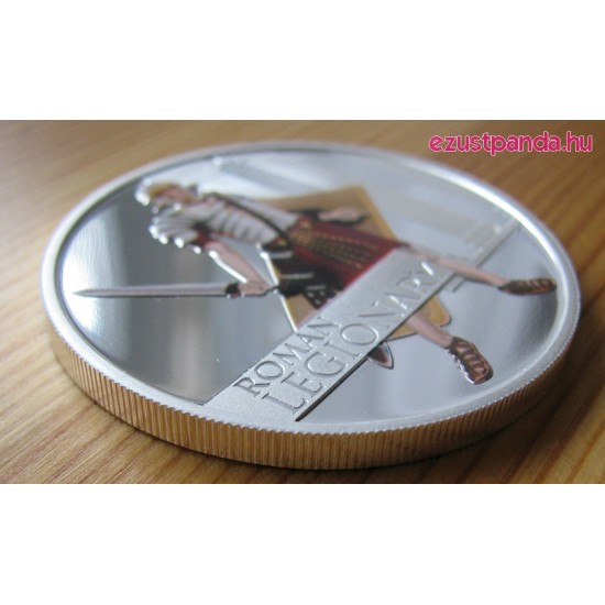 Római legionárius 2010 1 uncia színes proof ezüst pénzérme