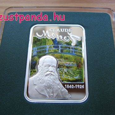 A Világ festői: Monet - Niue 2010 színes ezüst pénzérme A Világ festői: Monet - Niue 2010 színes ezüst pénzérme