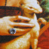 Festők - Da Vinci: Hölgy hermelinnel 2009 proof ezüst pénzérme Swarovski kristállyal
