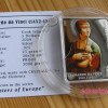 Festők - Da Vinci: Hölgy hermelinnel 2009 proof ezüst pénzérme Swarovski kristállyal