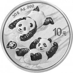 Panda 2022 30 gramm ezüst pénzérme - JUBILEUMI ÉVJÁRAT!