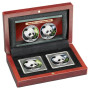 Panda 2018 "Nappal és éjszaka" 2 x 30 gramm ezüst pénzérme