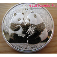 Panda kínai arany és ezüst érmék