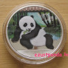 Panda 2015 1 uncia színes ezüst pénzérme