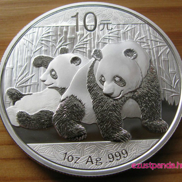 Panda 2010 1 uncia ezüst pénzérme