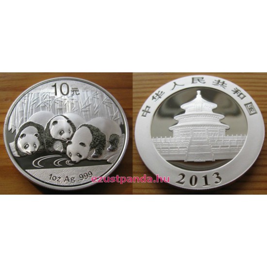 Panda 2013 1 uncia ezüst pénzérme