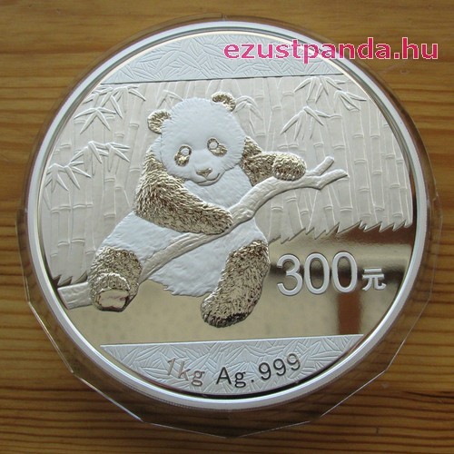 Panda 2014 1 kg proof ezüst pénzérme