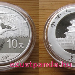 Panda 2014 1 uncia ezüst pénzérme