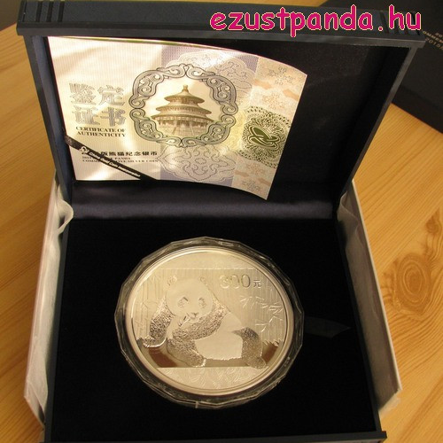 Egy kilós proof Panda 2015 érme fotói