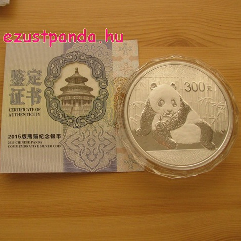 Egy kilós proof Panda 2015 érme fotói