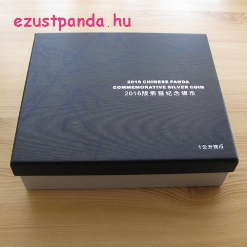 Panda 2016 1 kg proof ezüst pénzérme
