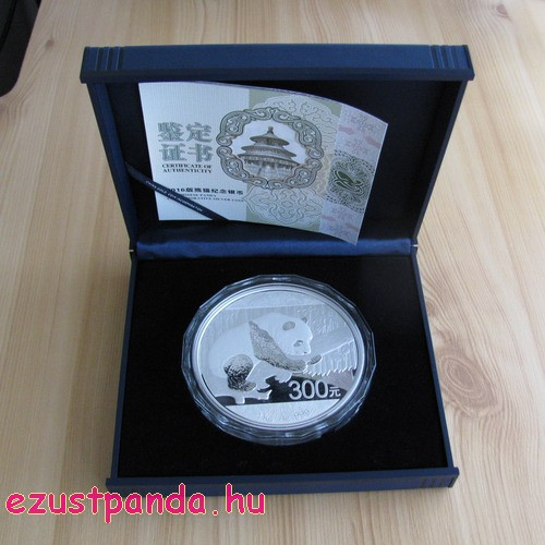 Panda 2016 1 kg proof ezüst pénzérme
