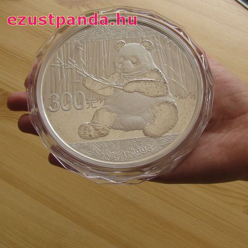 Panda 2017 1 kg proof ezüst pénzérme