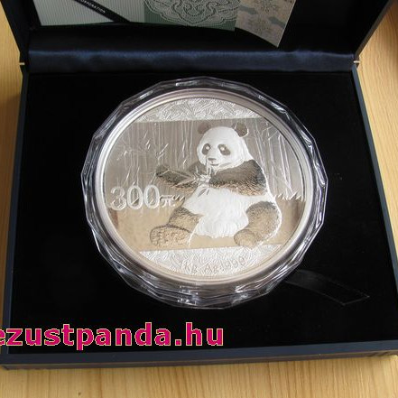 Panda 2017 1 kg proof ezüst pénzérme