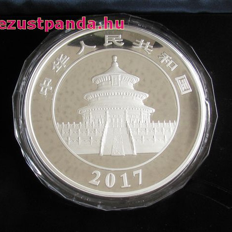 Panda 2017 1 kg proof ezüst pénzérme