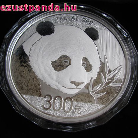 Panda 2018 1 kg proof ezüst pénzérme