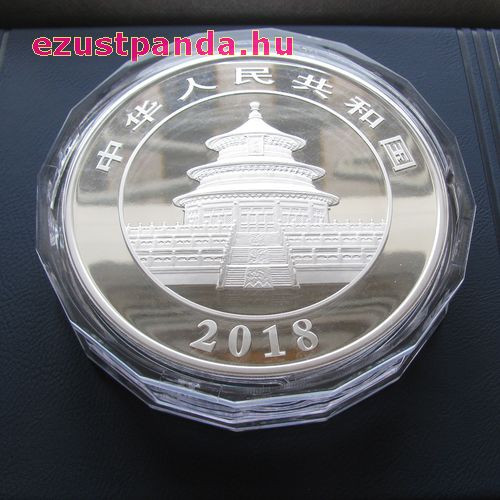 Panda 2018 1 kg proof ezüst pénzérme