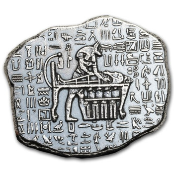 Ezüstrúd relikvia 1 uncia Anubis egyiptomi isten