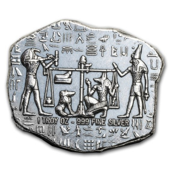Ezüstrúd relikvia 1 uncia Anubis egyiptomi isten