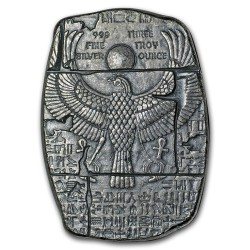 Ezüstrúd relikvia 3 uncia Horus egyiptomi isten