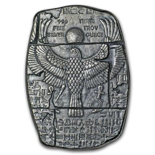 Ezüstrúd relikvia 3 uncia Horus egyiptomi isten