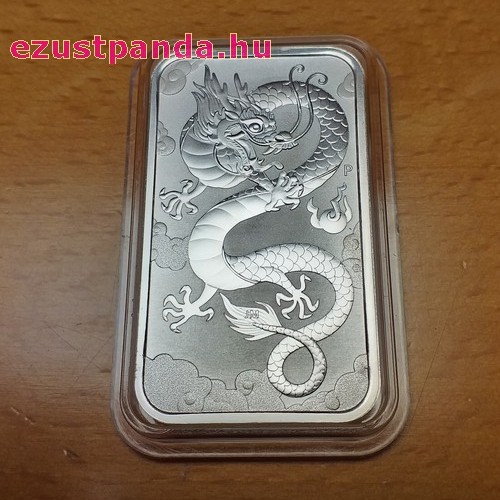 Ezüstrúd Sárkány 2019 1 uncia ausztrál Perth Mint