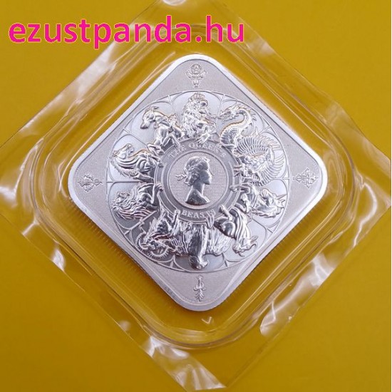 Ezüstrúd Queen's Beasts Címerállatok 1 uncia brit Royal Mint