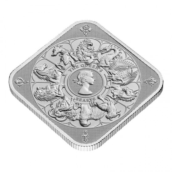 Ezüstrúd Queen's Beasts Címerállatok 1 uncia brit Royal Mint