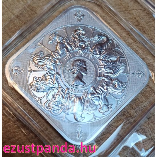 Ezüstrúd Queen's Beasts Címerállatok 1 uncia brit Royal Mint