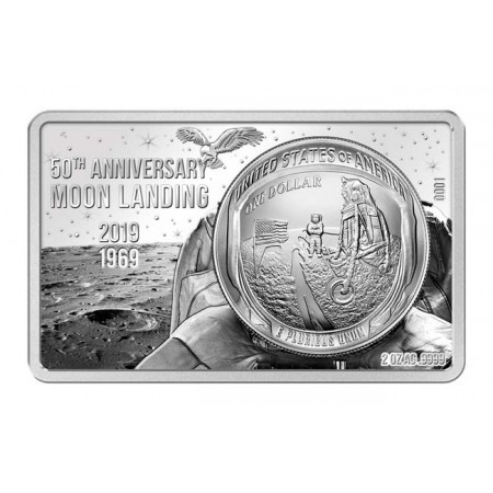 Apollo 11 holdraszállás 2019 3 uncia ezüst szett USA