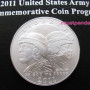 US Army 2011 katonai ezüst emlékérme