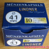 Érmekapszula 10 db LINDNER 41 mm-es átmérőjű érmékhez